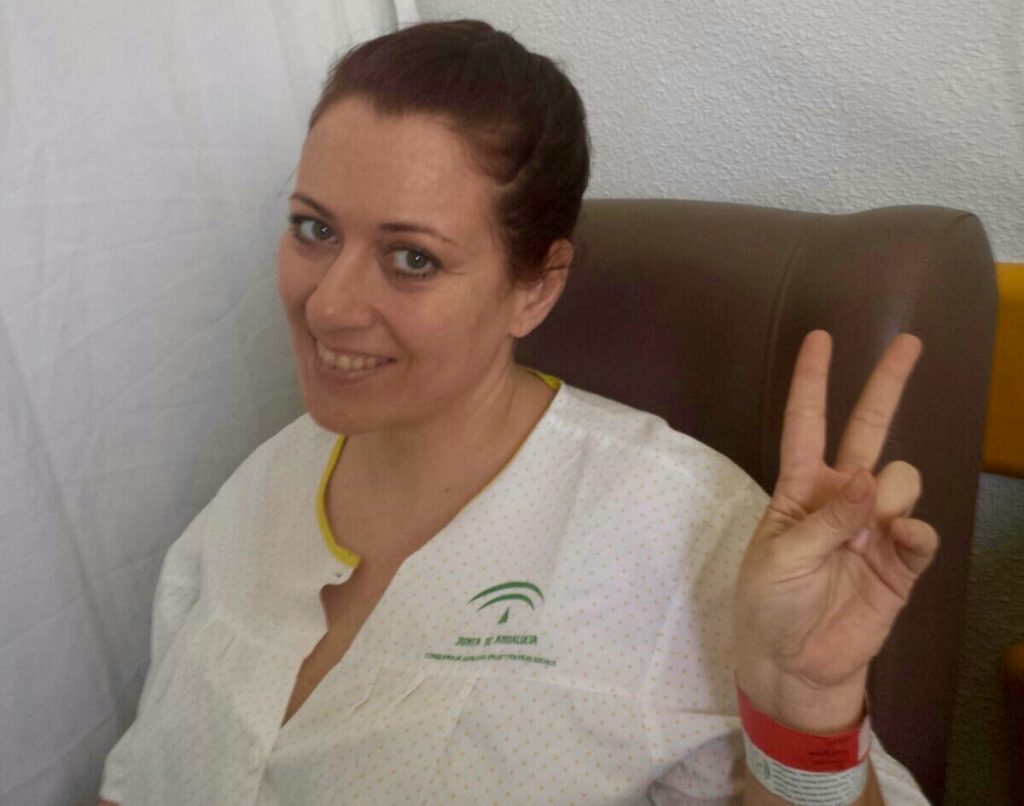Susana Vázquez, afectada por el anticoncetivo Essure, después de que se lo extrajesen./ Cedida