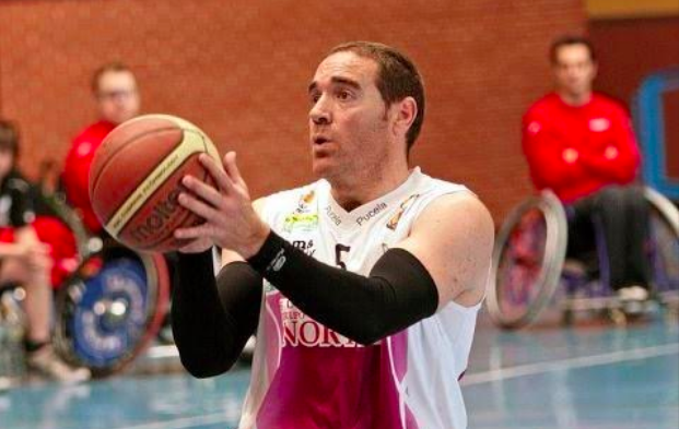 Diego de, Paz, ex jugador de baloncesto en silla de ruedas./ Cedida