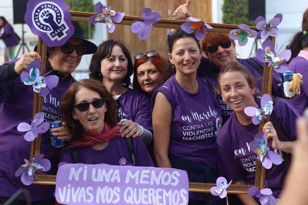 Activistas de Marea Violeta./ Marea Violeta Jerez